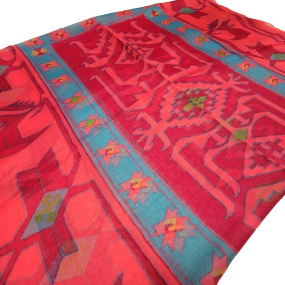Pink and Blue Colourful Soft Light Scarf NEW - Picture 5 of 6